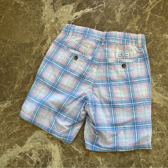 Janie and Jack Pastel Plaid Shorts - Picture 3 of 4